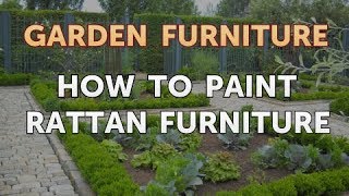 How to Paint Rattan Furniture