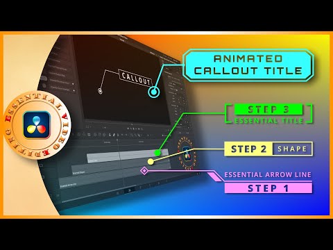 Animated Callout Title in DaVinci Resolve - 3 Easy Steps with Essential Templates