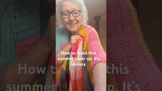 How to make a crochet summer cover up. #howtocrochet #crochet #diycrochet #tutorial