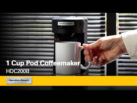 Hamilton Beach HDC200B Stainless Steel Front Loading Pod Coffee Maker, 500W/120V - Black 2 image