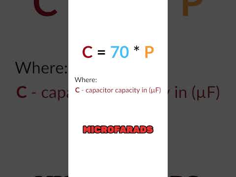Part of a video titled Calculate starting capacitor for single-phase motor ... - YouTube