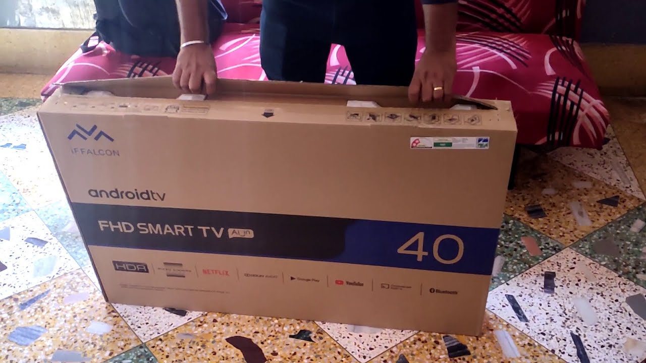 IFFALCON 40 FULL HD SMART LED TV UNBOXING & INSTALLATION PROCESS