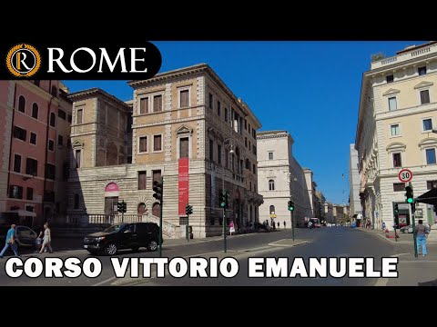 Visita guiada a Roma ➧ Corso Vittorio Emanuele II [4K Ultra HD]