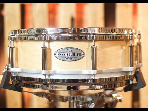 Pearl 14x5 Free Floating Maple Snare Drum image 8
