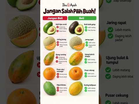 Jangan Salah Pilih, Cek 5 Buah Ini agar Tidak Membeli yang Mentah atau Rusak #ibudanayah