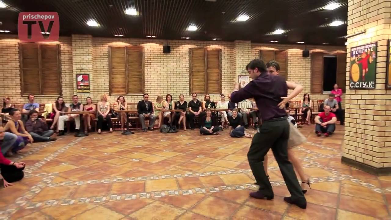 Fausto Carpino and  Veronika Toumanova, Russia, Moscow, Milonga in milonga "On Board", 22.05.2010(4)