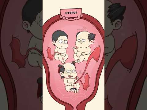 The Science Behind Parasitic Triplets. #animation #shorts #funny