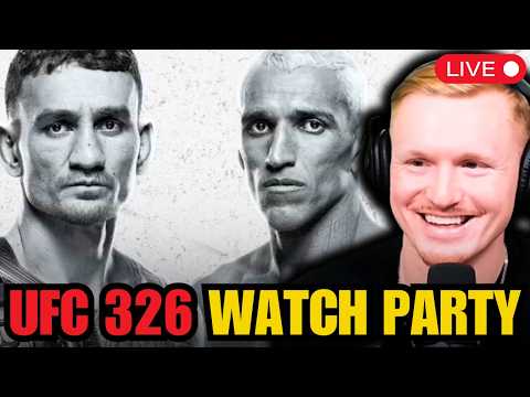 LIVE: UFC 326 - Max Holloway vs. Charles Oliveira 2 Watch Party / Full Fight Companion