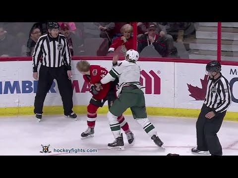 Mathew Dumba vs Ryan Dzingel