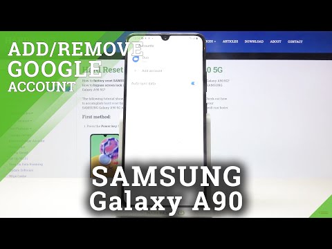 How to Add & Remove Google Account in SAMSUNG Galaxy A90 5G