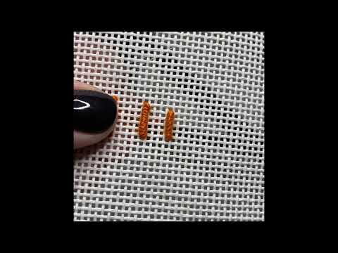 How to do a bullion knot for needlepoint or embroidery