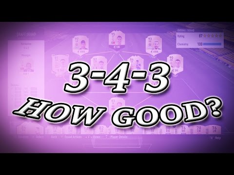 THE BEST FORMATIONS IN FIFA 17 - THIS EPISODE THE 3-4-3 FORMATION - ONLINE DRAFT GAMEPLAY