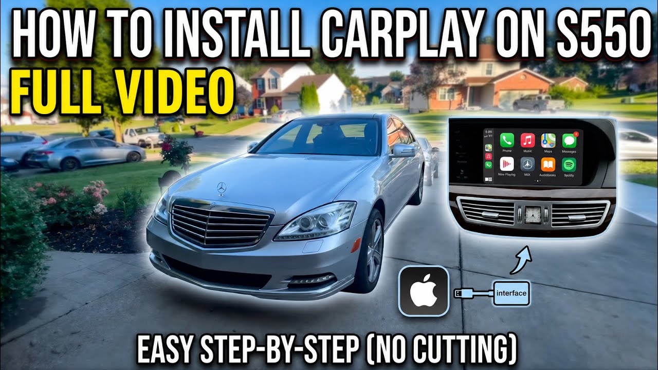 How To Fully Install Apex CarPlay Installation 2011 Mercedes-Benz S550 W221 Guide & Tutorial