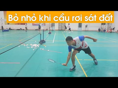 Cách bỏ nhỏ khi cầu rơi sát đất