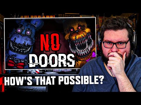 Flats Reacts To "Can YOU BEAT FNAF 4 WITHOUT DOORS"