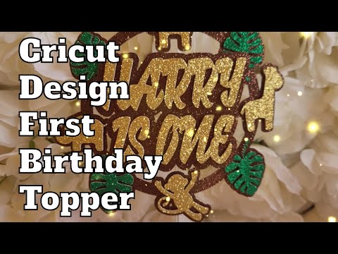 Cricut Designed Wild One Themed Cake Topper