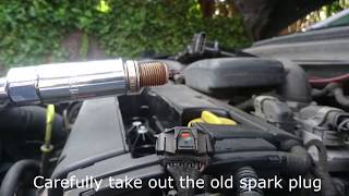 How to change spark plugs Astra H 2004-2009