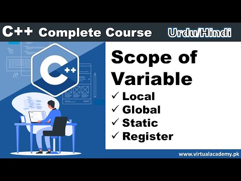 Scope of Variable in C | Local Global Static and Register Variable | Urdu Hindi