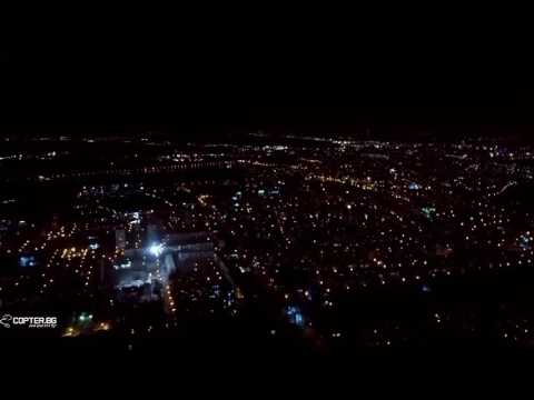Plovdiv new year sky fireworks 01.01.2017