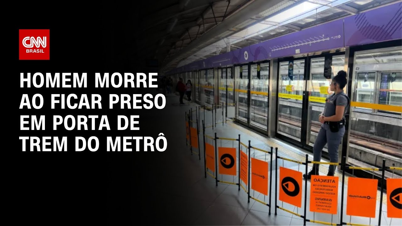 Passageiro morre após ficar preso em porta de trem no Metrô de SP | BASTIDORES CNN