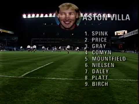 Aston Villa v Inter Milan UEFA Cup 2nd Rd 1st Leg 24-10-1990