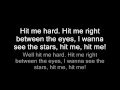 The Sounds - Hit Me (lyrics)