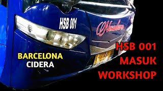 Download lagu PERBAIKAN BODY DEPAN BARCELONA BUS NUSANTARA HSB 001 SCANIA mp3