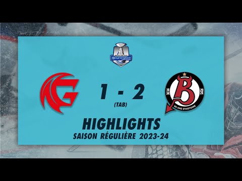 Gothiques d'Amiens 1-2 (TAB) Diables Rouges de Briançon - Highlights - Synerglace Ligue Magnus 23/24