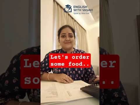 Ordering food in English from a hotel room. #phoneconversation #butterchicken #englishwithvasavi #fy
