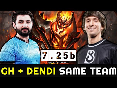 DENDI Shadow Fiend ft GH-GOD Support - Epic Comeback Hard Game 7.25 Dota 2