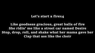 Start a fire (lyrics) Lil wayne Ft  Christina milian