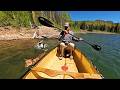 High Mountain Canoe Camping Attempt Firebox Stove Sous Vide Tenderloin Steak Potatoes Dinner