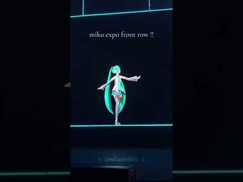 MikuExpo 2024 front row! 😱 #hatsunemikuvocaloid #mikuexpo #hatsunemiku