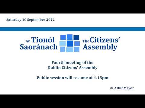 Citizens' Assembly 10/09/2022