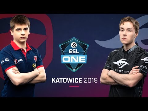 Dota 2 - Secret vs. Gambit - Game 1 - Group A Round 5 - ESL One Katowice 2019