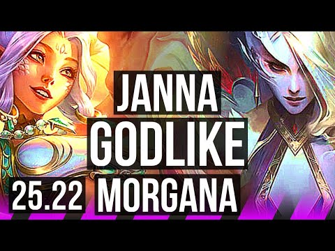JANNA & Aphelios vs MORGANA & Kai'Sa (SUP) | Godlike | EUW Grandmaster | 25.22
