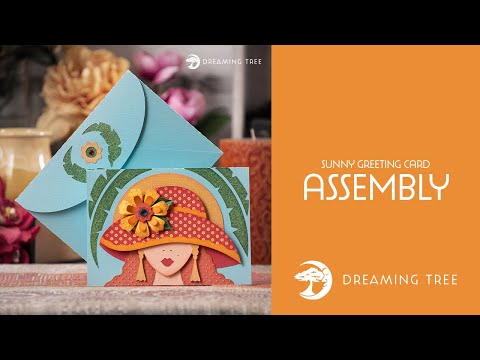 SVG File - Sunny Greeting Card - Assembly Tutorial (For Cricut, Silhouette, and ScanNCut)