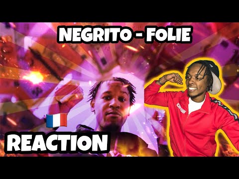 AMERICAN REACTS TO FRENCH RAP! Negrito - Folie (Clip Officiel)