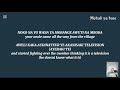 MANUELE SAMUELE LYRICS TRANSLATION