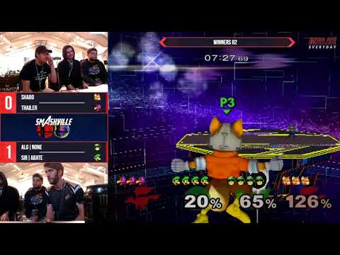 Smashville 7 - Shabo & Thailer vs. ALG | n0ne & SIR | Abate - SSBM - Winners R2
