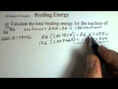 Total Binding Energy of a Nucleus and Binding Energy per Nucleon