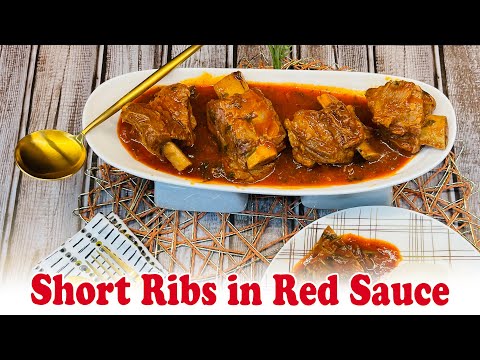 Short Ribs in Red Sauce easy recipe
