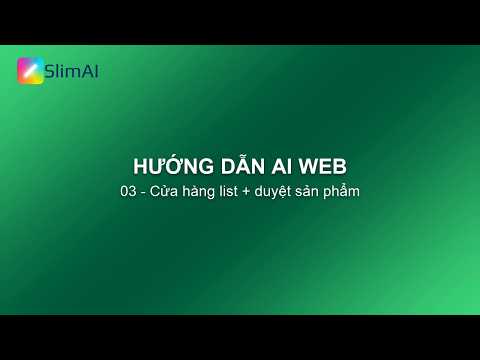 Quản lý cửa hàng và sản phẩm AI Web