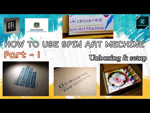 How To Use Spin Art Machine | DreamKit | Unboxing & Setup | K - SERIE | Part - 1| #Dreamkit |