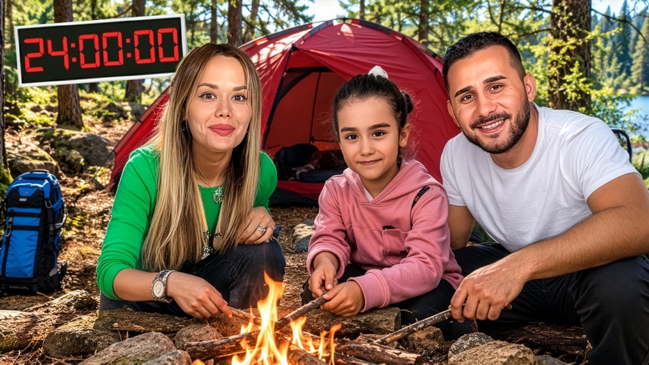 ORMANDA 24 SAAT KAMP YAPTIK !? | Gamze Karta Öykü Karta