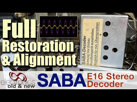 SABA Stereo Decoder E16 for FM tube radios - Detailed scope probing and alignment