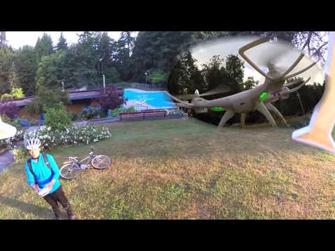 Syma X8C Quad Test Flight with GoPro Hero 3+