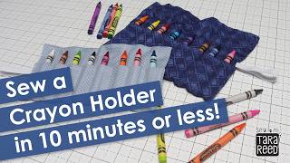 Easy Crayon Holder Sewing Tutorial (8 Crayons!) ✂️ Beginner Friendly + Perfect Easter Basket Gift