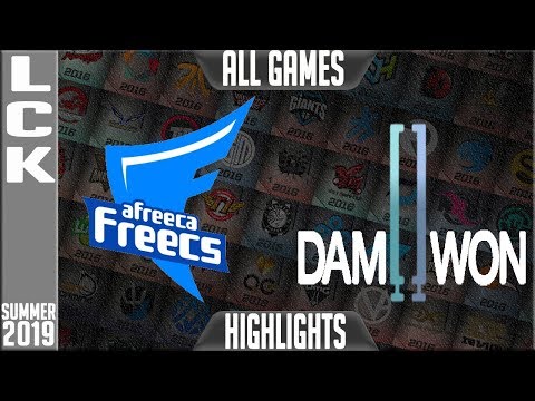 AF vs DWG Highlights ALL GAMES | LCK Summer 2019 Week 8 Day 1 | Afreeca Freecs vs Damwon Gaming