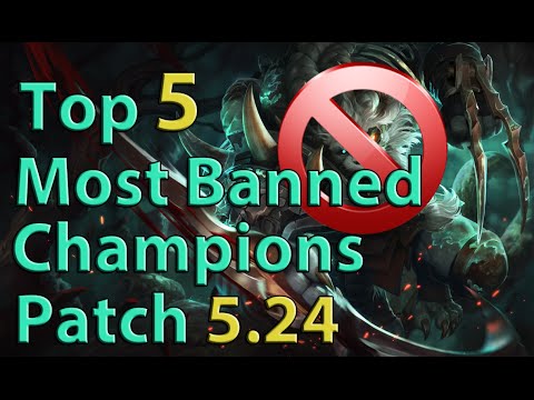 League of Legends: Top 5 Most Banned Champions Patch 5.24